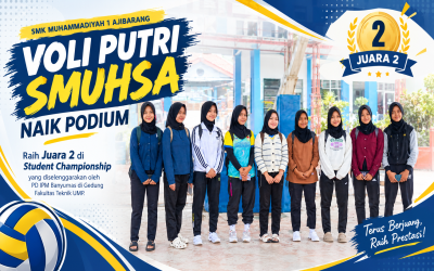 Voli Putri SMUHSA Naik Podium