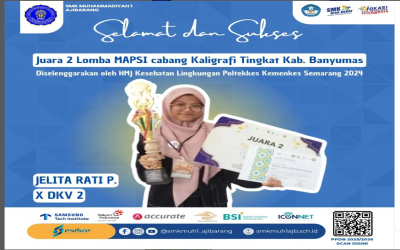 Prestasi yang Terus di gulirkan siswa-siswi SMK Muhammadiyah 1 Ajibarang