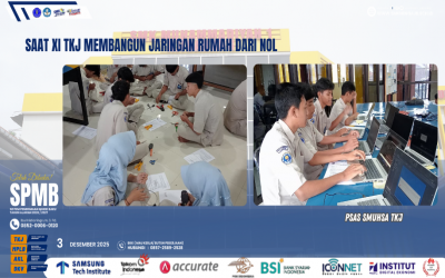 Debian & Mikrotik Disatukan: Siswa XI TKJ Unjuk Skill