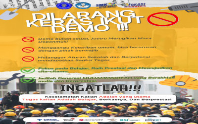SMUHSA: Siswa Wajib Utamakan Belajar, Bukan Turun ke Jalan