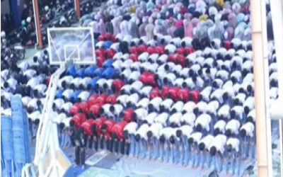 Pembiasaan Sholat Dzuhur Berjamaah di SMK Muhammadiyah 1 Ajibarang
