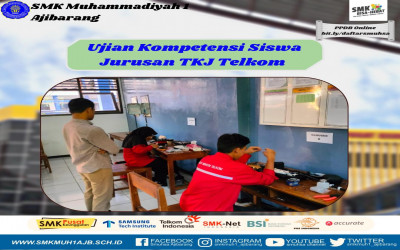 UKK TKJ SMK Muhamamdiyah 1 Ajibarang bekerja sama dengan PT Telkom Akses Purwokerto