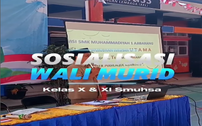 Sosialisasi Program Kerja Sekolah dengan Wali Murid kelas X